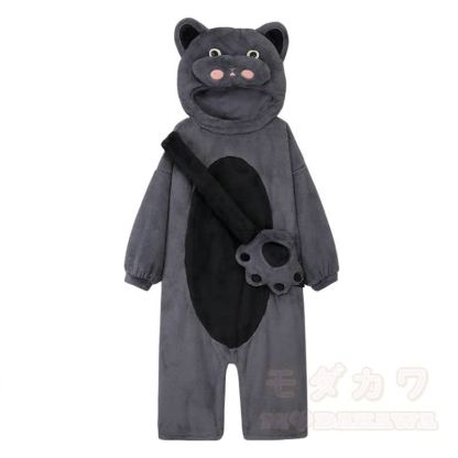 Nilpferd-Plüsch-Kapuzen-Einteiler-Schlafanzug - Pyjama - 2XL - image 2