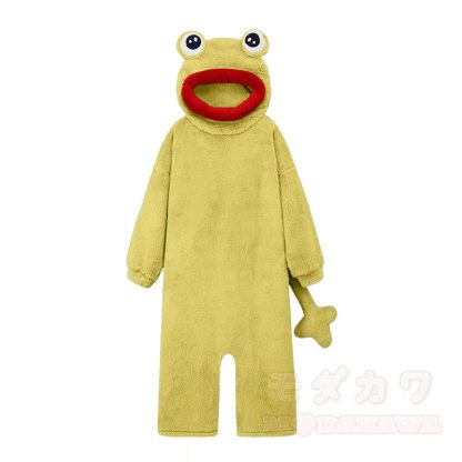 Verspielter Frosch Plüsch-Kapuzen-Einteiler-Schlafanzug - Pyjama - 2XL - image 2