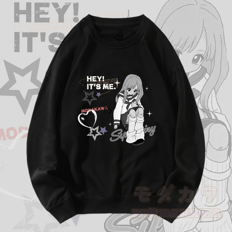 MODAKAWA HEY! IT'S ME Mädchen-Grafik Unisex-Sweatshirt - Schwarz - 5XL - image 3