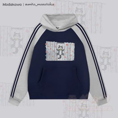 MODAKAWA​ - Grau & Lila Blau - 2XL - image 1