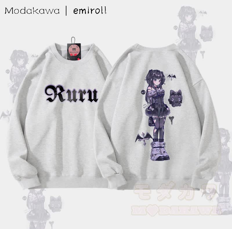 MODAKAWA X emiroll Ruru Graphic Unisex Sweatshirt - Grau - 5XL - image 1