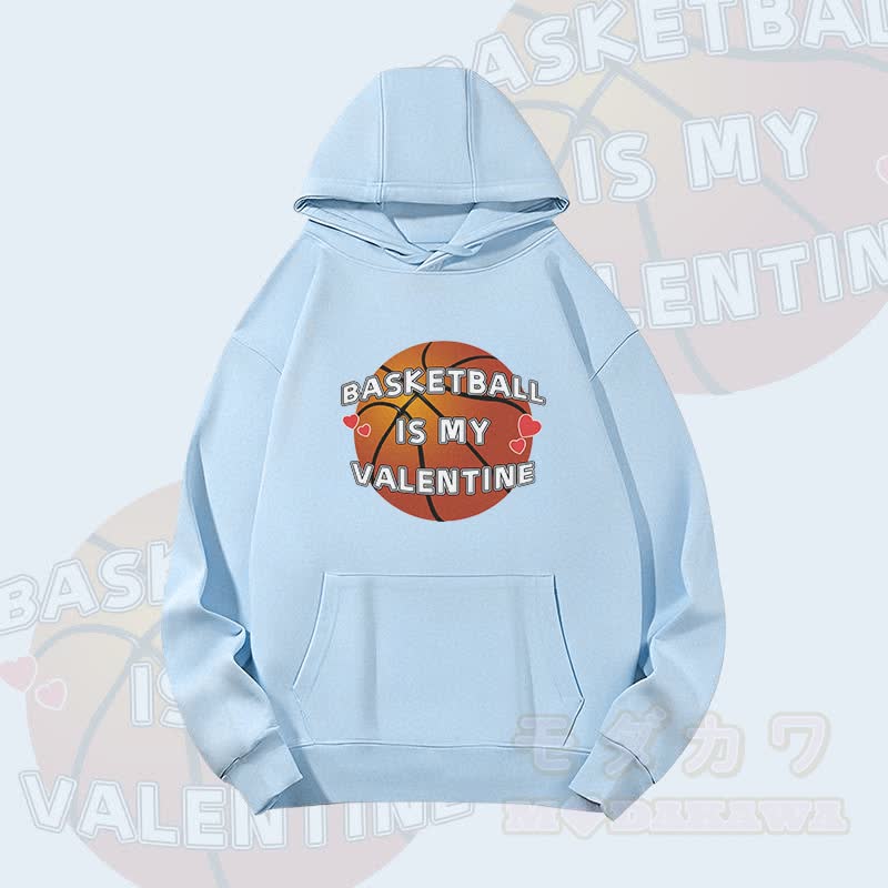 MODAKAWA BASKETBALL IS MY VALENTINE Grafik-Hoodie (schwer) - Blau - 2XL - image 2