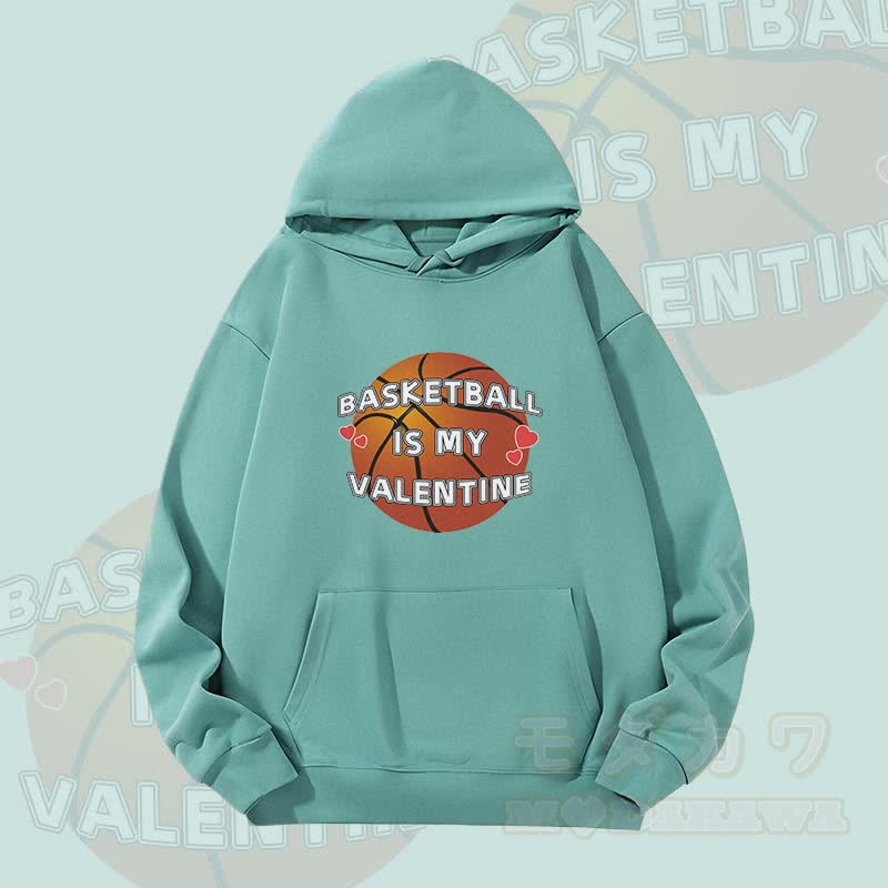 MODAKAWA BASKETBALL IS MY VALENTINE Grafik-Hoodie (schwer) - Grün - 2XL - image 1