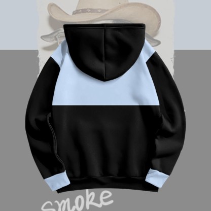 MODAKAWA Pullover-Hoodie mit Allover-Print eines rauchenden Schafes - image 5