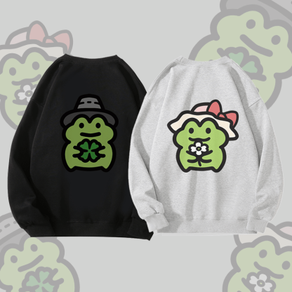 MODAKAWA Unisex-Sweatshirt mit niedlichem Froschmotiv - image 1