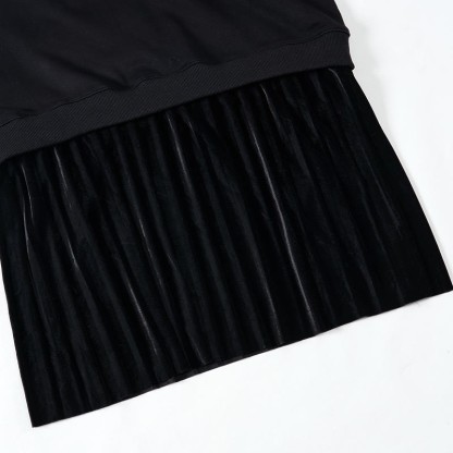 Sweatshirtkleid mit Blumen- und Schmetterlingsmotiv, gefüttert mit Kunstfleece und Lagenlook - image 3