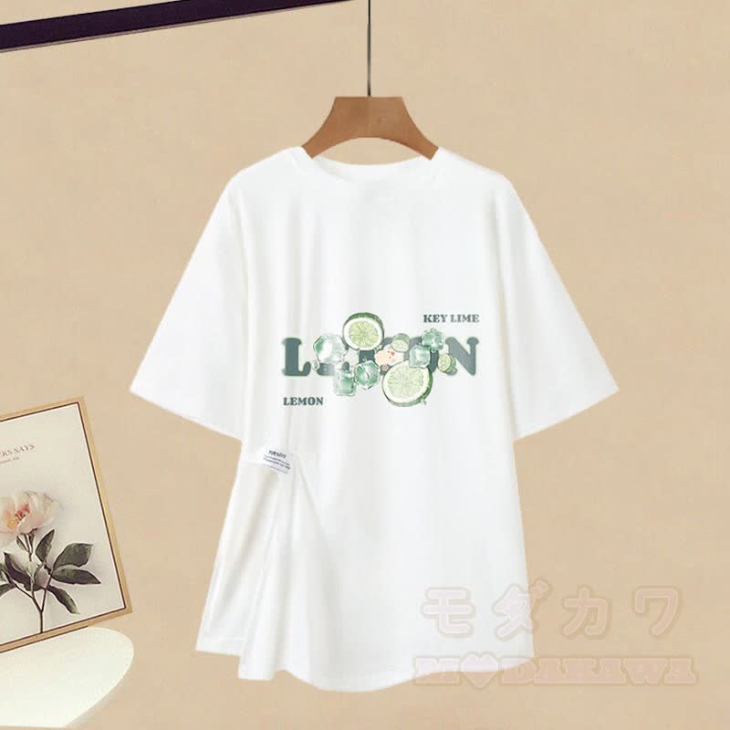 Unregelmäßiges T-Shirt, Faltenrock, passendes Outfit - image 2
