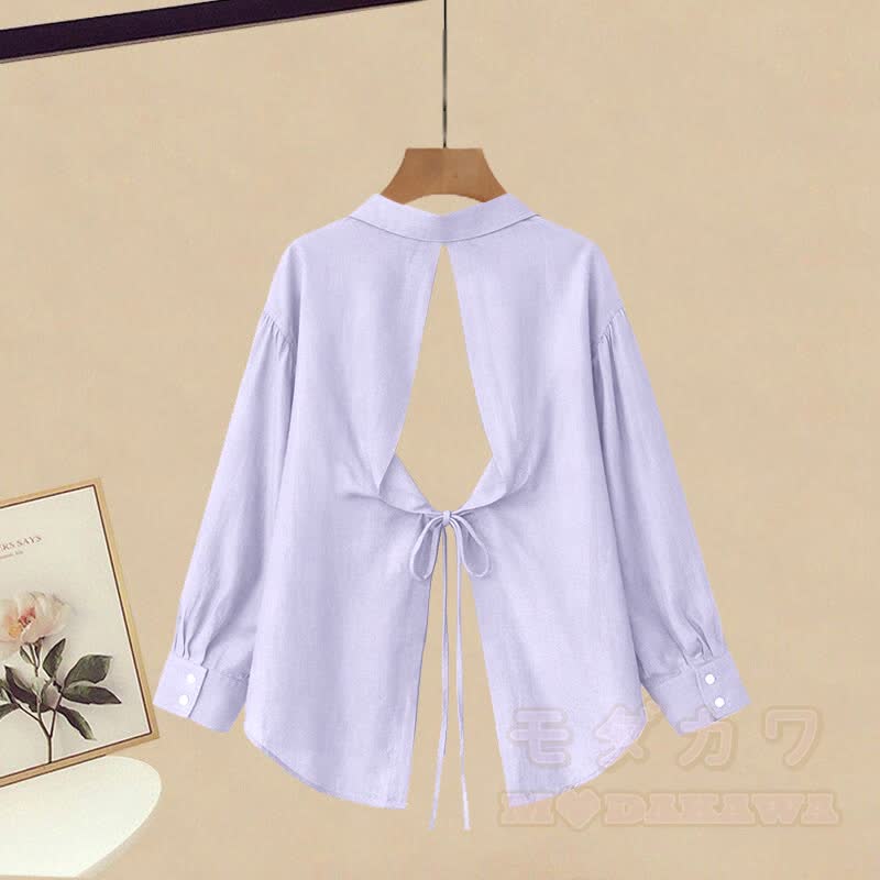 Spitzentop, Schnürhemd, Freizeithose, passendes Outfit - image 4