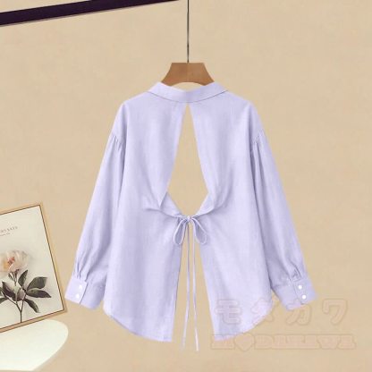 Spitzentop, Schnürhemd, Freizeithose, passendes Outfit - image 4