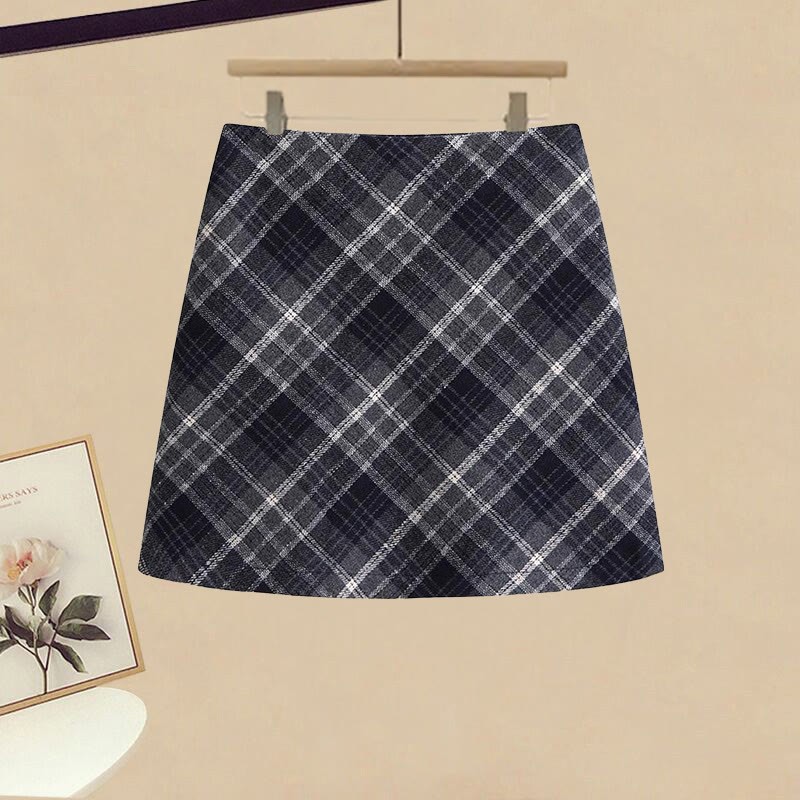 Strickpullover, Cardigan, Karorock, passendes Outfit - Skirt (Single) - XL - image 4