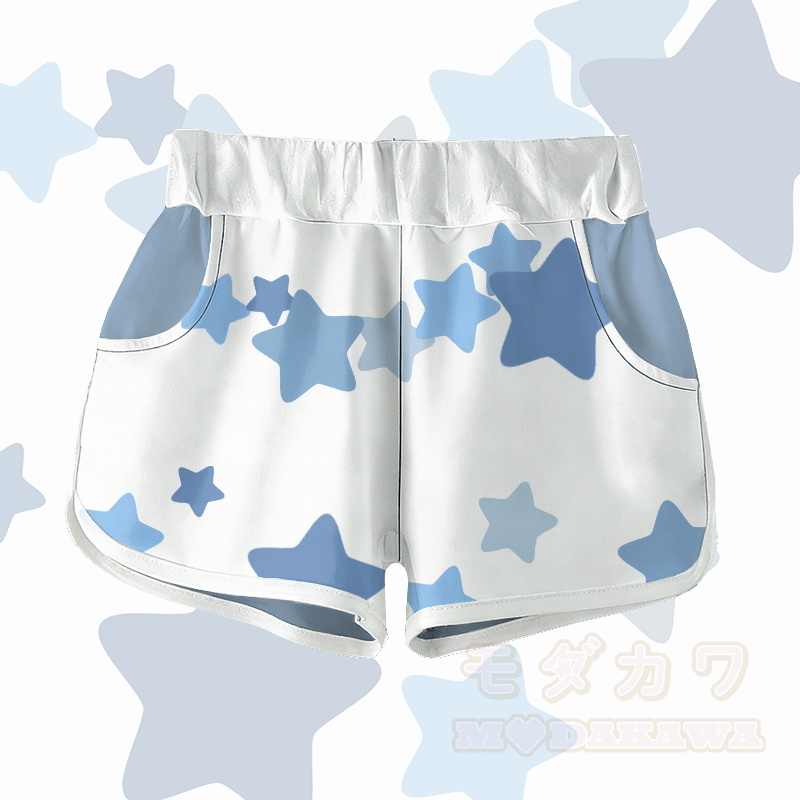 Star Graphic Modakawa Shorts - Weiß - 5XL - image 2