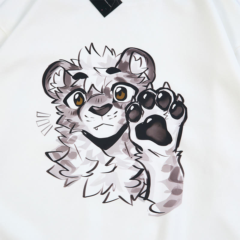 MODAKAWA X atka Tiger Paw Wave Graphic Rundhals-Sweatshirt - image 2