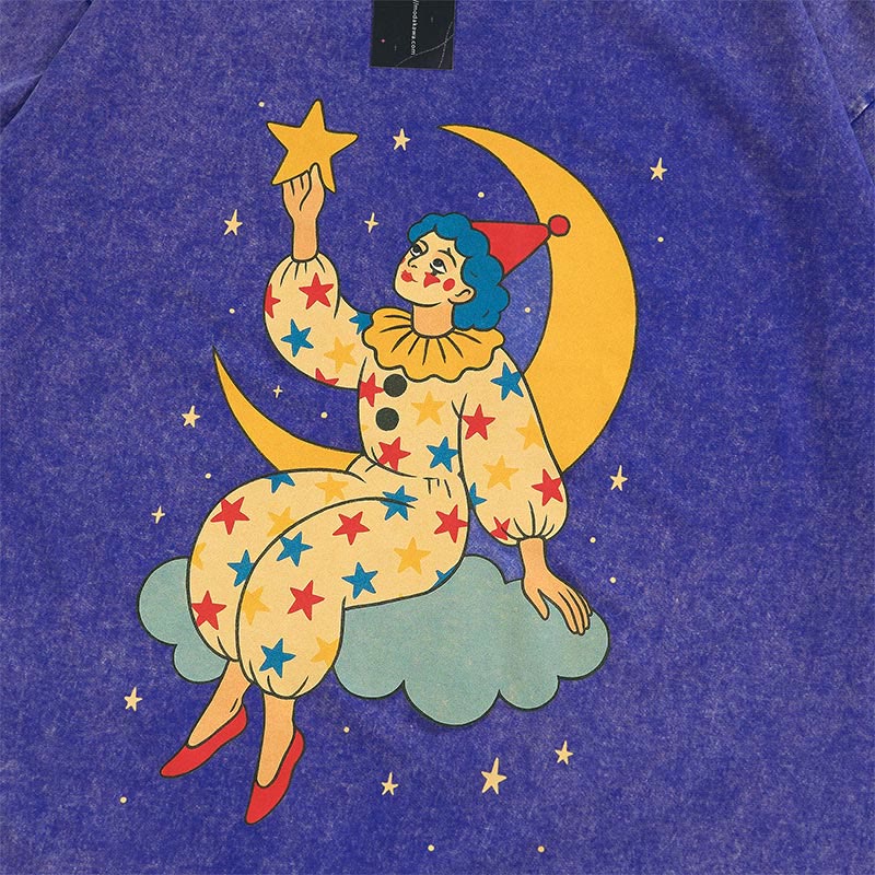 Vintage-T-Shirt mit Mondclown-Print - image 2