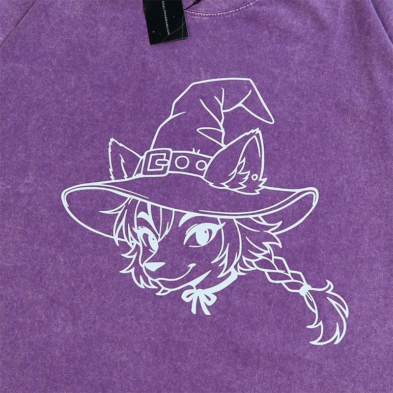 Unisex-T-Shirt mit Fuchsmotiv im Vintage-Look - image 2