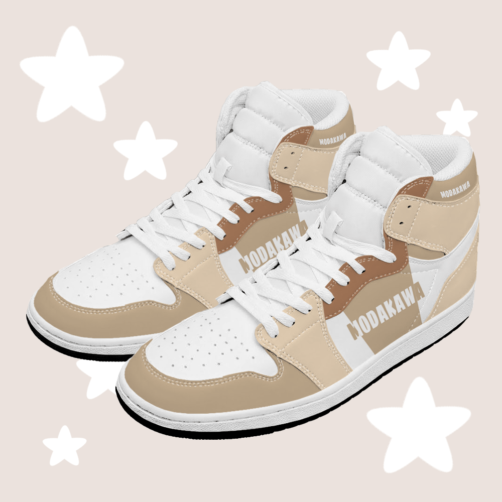 MODAKAWA Farben Block Letter Graphic Farben Block High Top Canvas Schuhe - Khaki - 48 - image 4