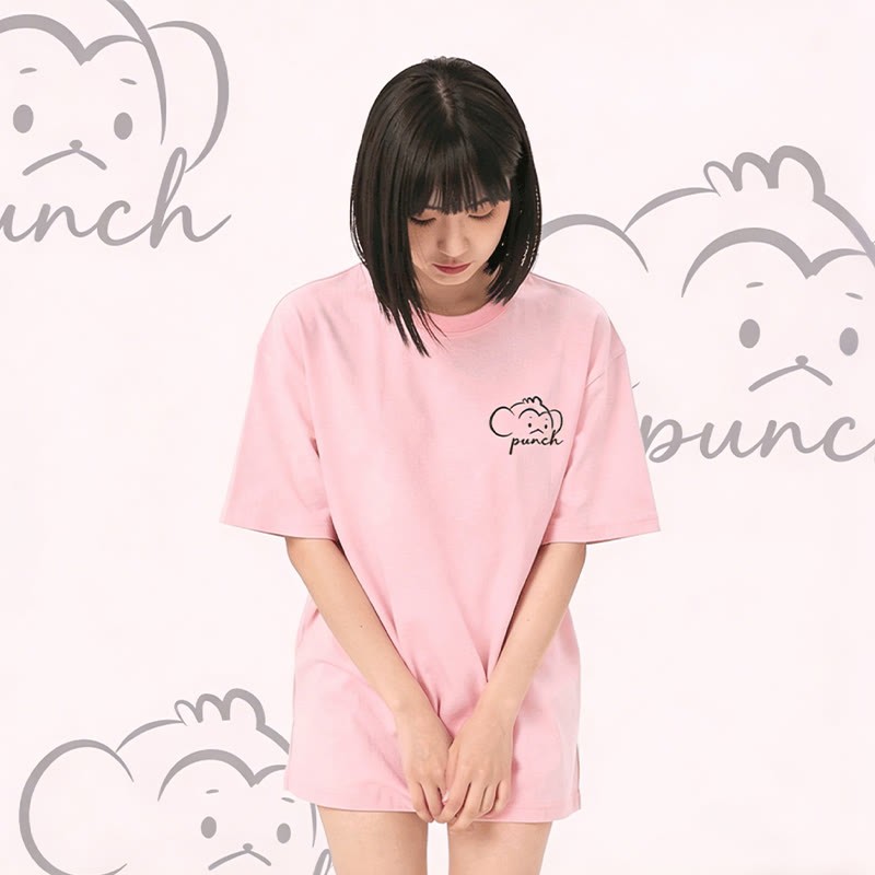 PUNCH Monkey Graphic Modakawa 100% Baumwoll-T-Shirt - image 1