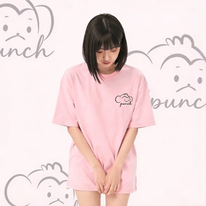 PUNCH Monkey Graphic Modakawa 100% Baumwoll-T-Shirt - image 1