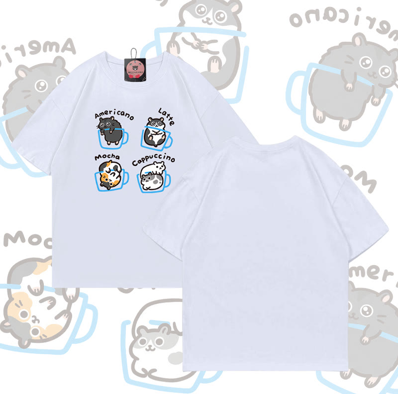 Modakawa T-Shirt mit Mausmotiv aus 100 % Baumwolle - White - 5XL - image 2