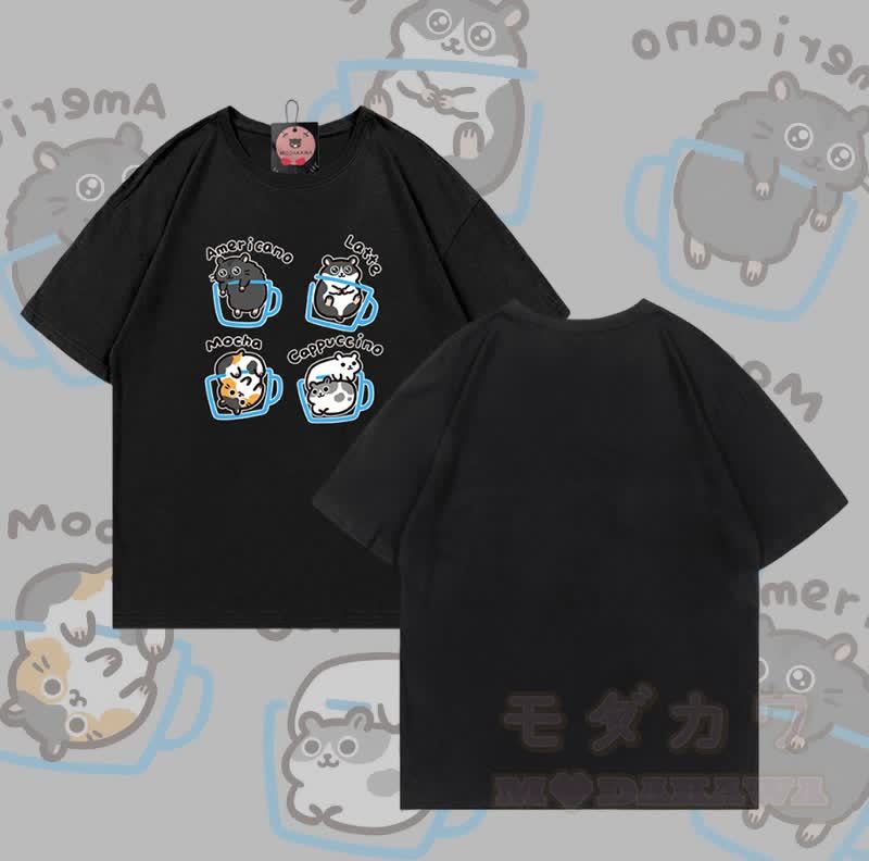 Modakawa T-Shirt mit Mausmotiv aus 100 % Baumwolle - Schwarz - 5XL - image 3