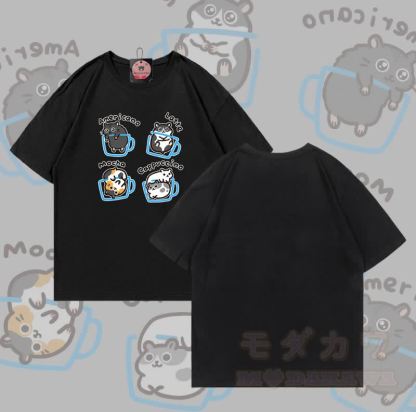 Modakawa T-Shirt mit Mausmotiv aus 100 % Baumwolle - Schwarz - 5XL - image 3