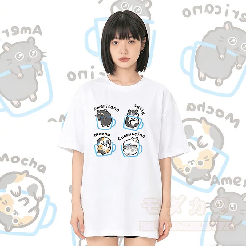 Modakawa T-Shirt mit Mausmotiv aus 100 % Baumwolle - image 1