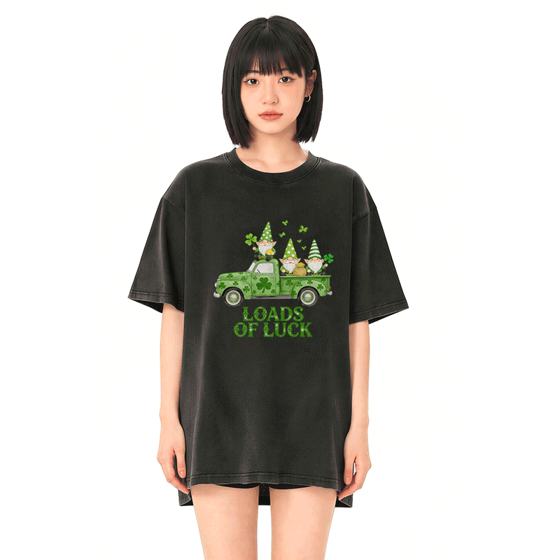 St. Pakrit-Tag – VIEL GLÜCK – Autografik – Modakawa Vintage-T-Shirt aus 100 % Baumwolle - image 2