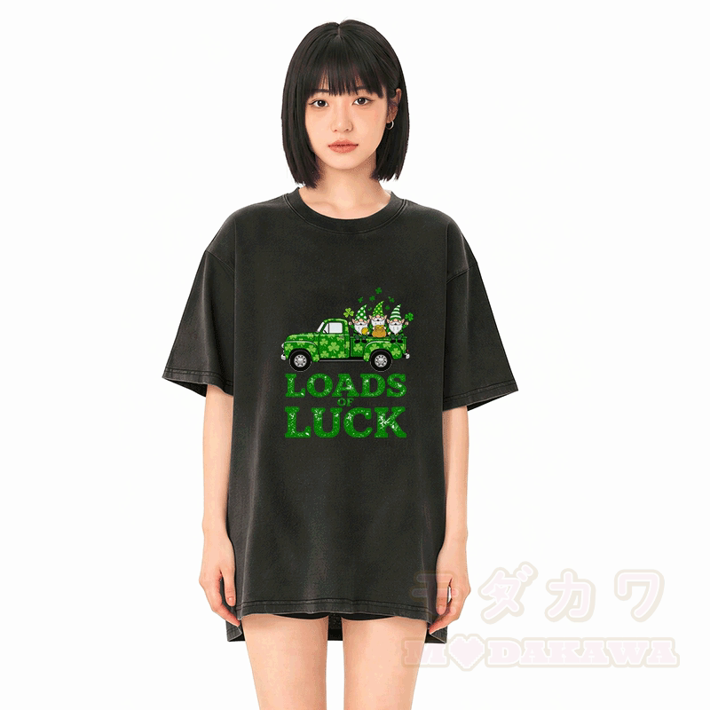 St. Pakrit-Tag – VIEL GLÜCK – Grafik Modakawa Vintage Washed 100% Baumwoll-T-Shirt - image 2