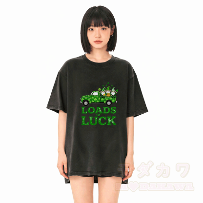 St. Pakrit-Tag – VIEL GLÜCK – Grafik Modakawa Vintage Washed 100% Baumwoll-T-Shirt - image 2