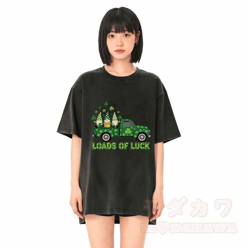 Glücks-St.-Pakrit-Tag – VIEL GLÜCK! Grafik-Modakawa-Vintage-T-Shirt aus 100 % Baumwolle (gewaschen). - image 2