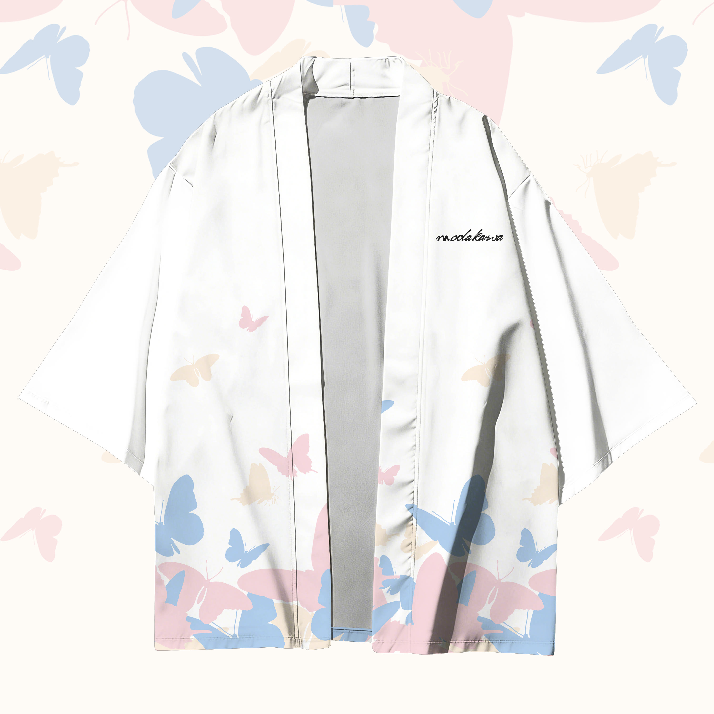 Modakawa Cardigan mit Farben , Kimono-Oberbekleidung - image 6