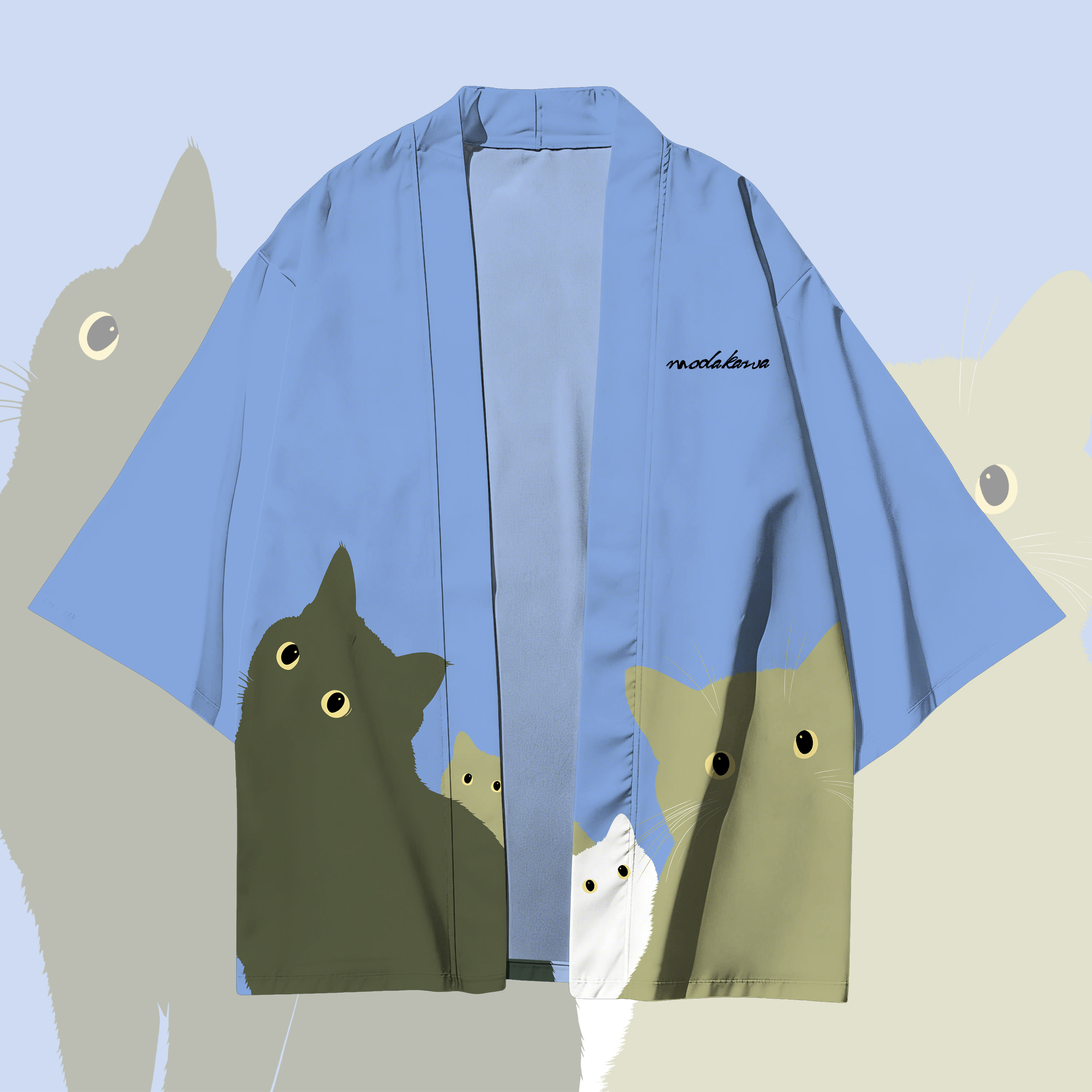 Modakawa Cardigan mit Farben , Kimono-Oberbekleidung - image 1