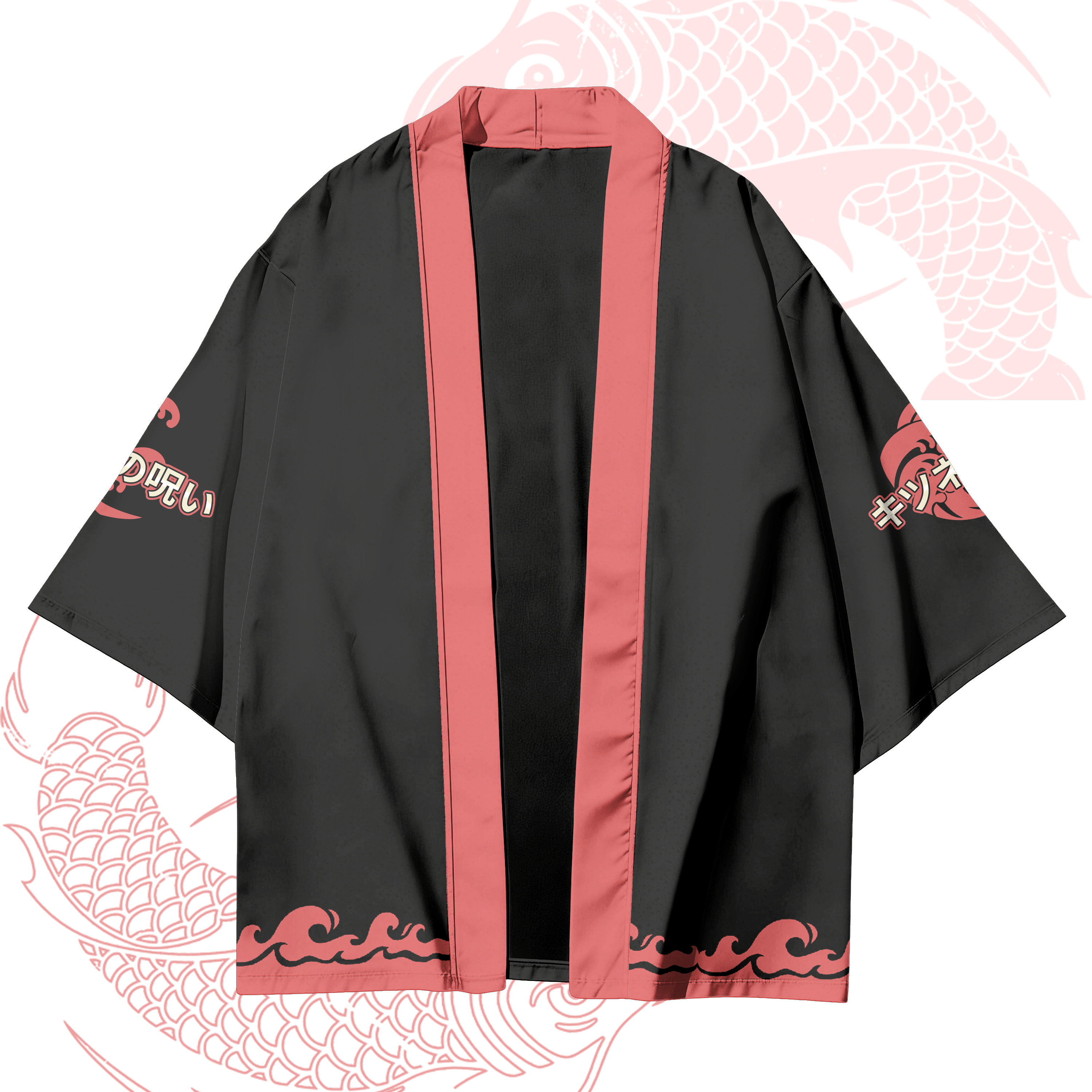 Modakawa-Cardigan mit Koi-Fisch-Modik, Kimono-Oberbekleidung - image 2