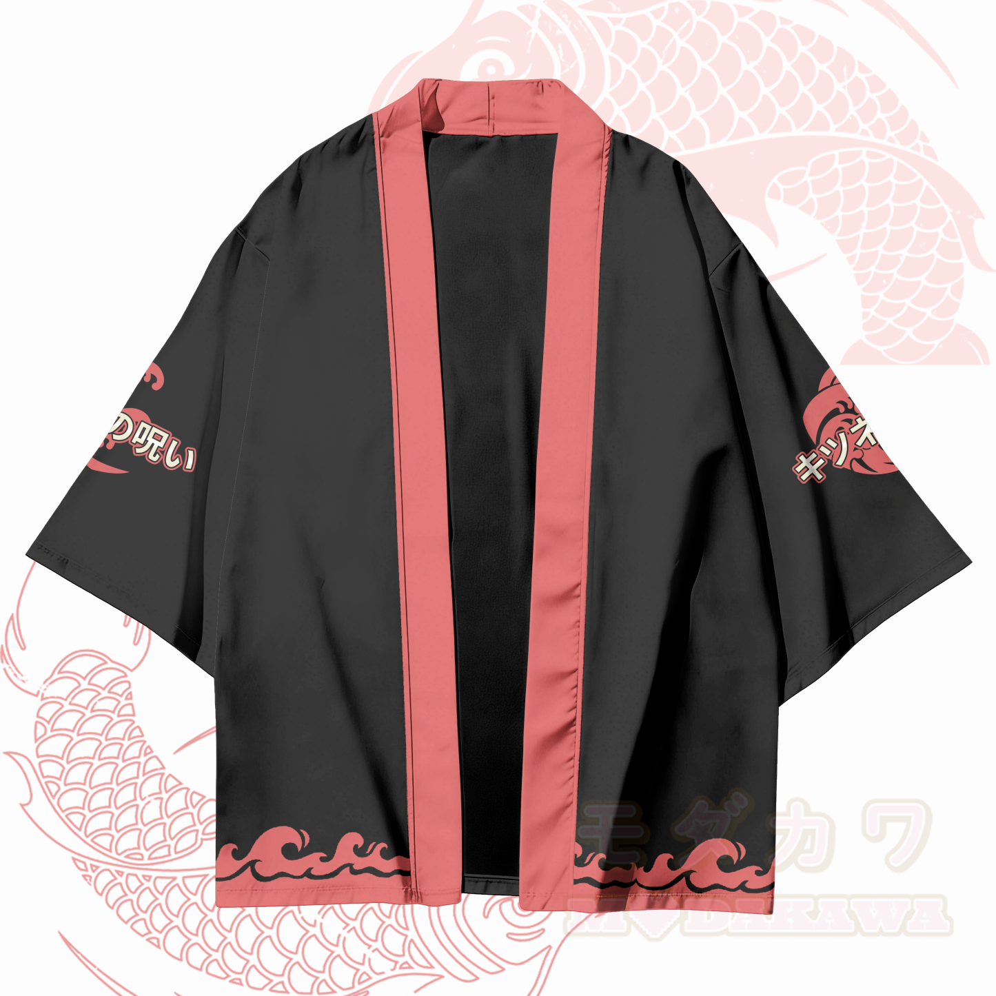 Modakawa-Cardigan mit Koi-Fisch-Modik, Kimono-Oberbekleidung - image 2