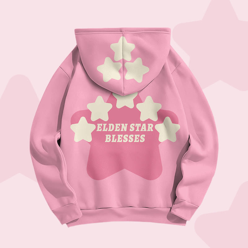 ELDEN STAR BLESSES Sternengrafik Modakawa Pullover Hoodie - image 1