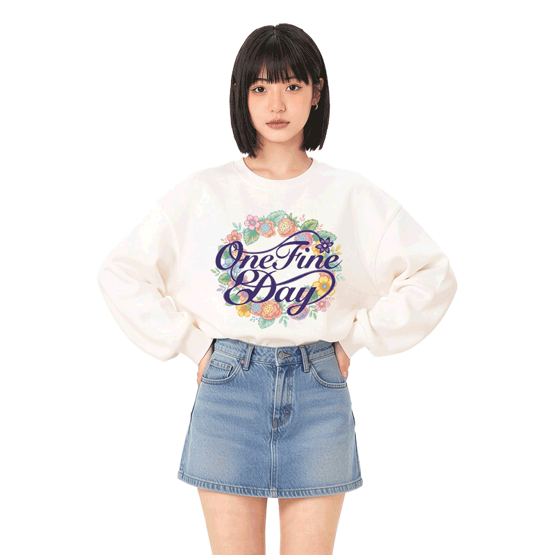 ONE FINE DAY Modakawa Sweatshirt mit Blumenmotiv - image 1