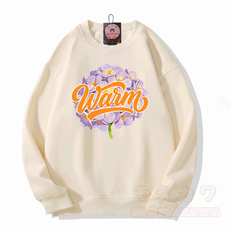 WAIM Modakawa Sweatshirt mit Blumenmuster - Beige - 5XL - image 5