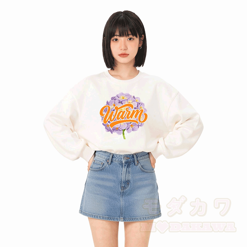 WAIM Modakawa Sweatshirt mit Blumenmuster - image 1