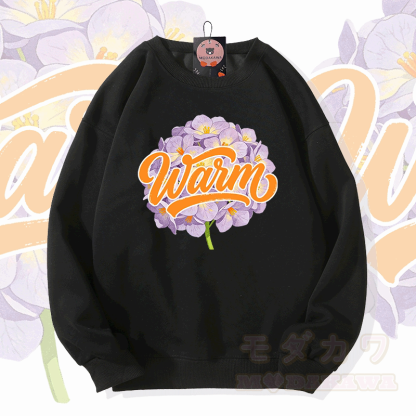 WAIM Modakawa Sweatshirt mit Blumenmuster - Schwarz - 5XL - image 3