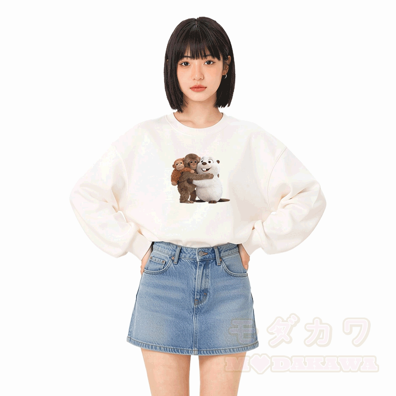 PUNCH Monkey Kugelfisch Grafik Modakawa Sweatshirt - image 2