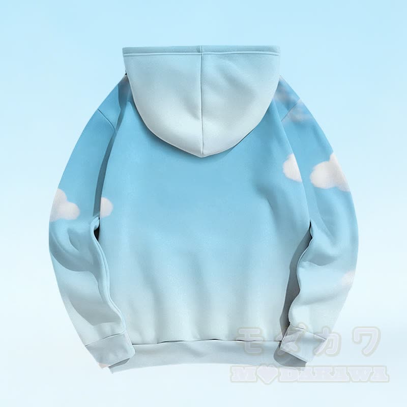 Modakawa Pullover Hoodie mit Capybara-Blumenmotiv - image 2