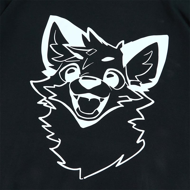 MODAKAWA X atka Fox T-Shirt Vintage Washed Shorts Zweiteiliges Set - image 10
