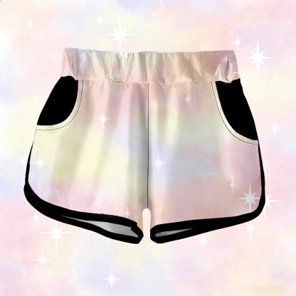 Modakawa Shorts mit Pastellsternen-Grafik - Multicolor - 5XL - image 1