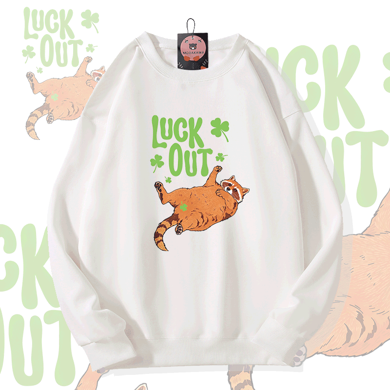 GLÜCK ENTDECKEN Modakawa Sweatshirt mit Katzenmotiv - White - 5XL - image 1