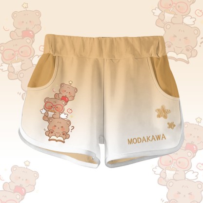 Modakawa Shorts mit Bärenmotiv - Yellow - 5XL - image 2