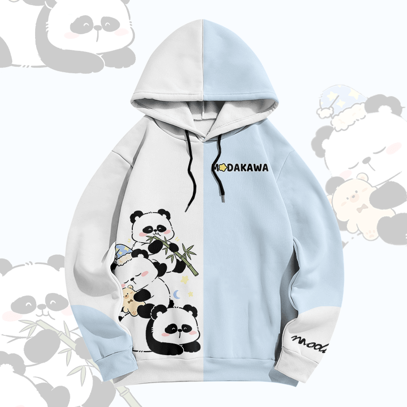 Panda Bamboo Graphic Modakawa Pullover Hoodie - image 4