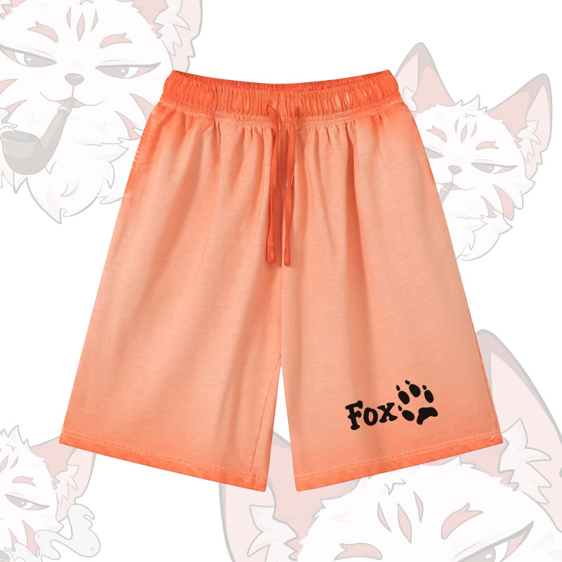 FOX Graphic Modakawa Shorts aus 100 % Baumwolle mit Farbverlauf im Vintage-Waschungs-Look - Orange - 5XL - image 1