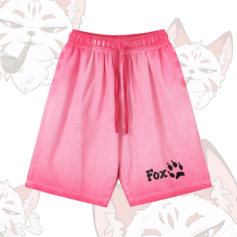 FOX Graphic Modakawa Shorts aus 100 % Baumwolle mit Farbverlauf im Vintage-Waschungs-Look - Rose Red - 5XL - image 2