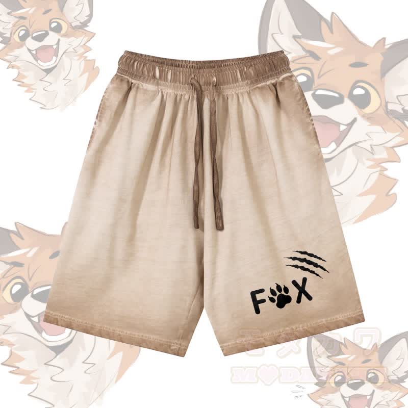 FOX Graphic Modakawa Shorts aus 100 % Baumwolle mit Farbverlauf im Vintage-Waschungs-Look - Khaki - 5XL - image 2