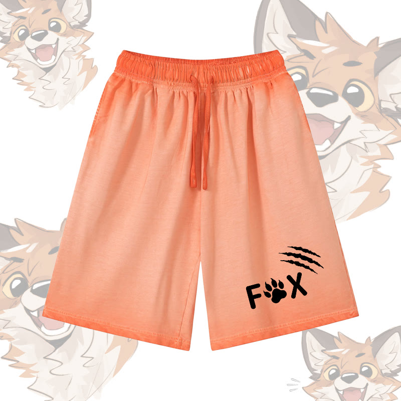 FOX Graphic Modakawa Shorts aus 100 % Baumwolle mit Farbverlauf im Vintage-Waschungs-Look - Orange - 5XL - image 1