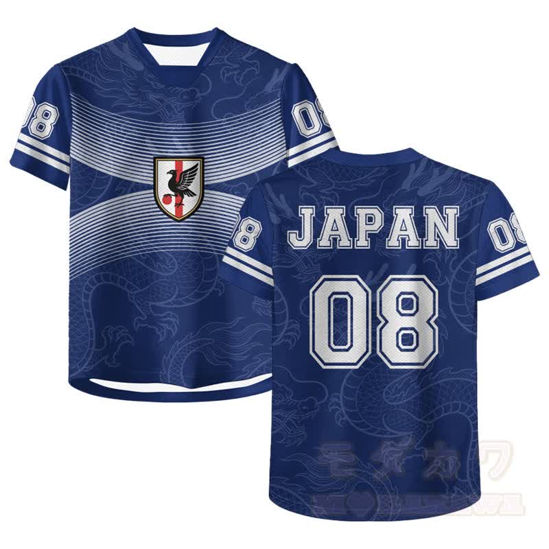 JAPAN Number Graphic Modakawa Unisex Jersey T-Shirt - Blau - 6XL - image 1